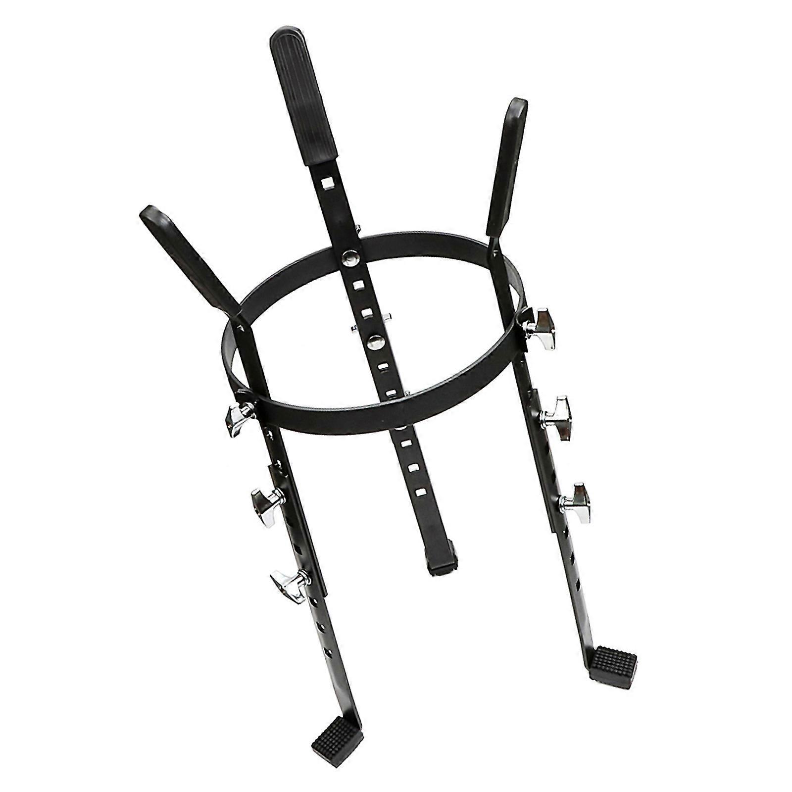 Stable Metal African Drum Stand Drum Base African Drum Holder Stand For Percussionist and Music Enthusiast Performances Multicolor