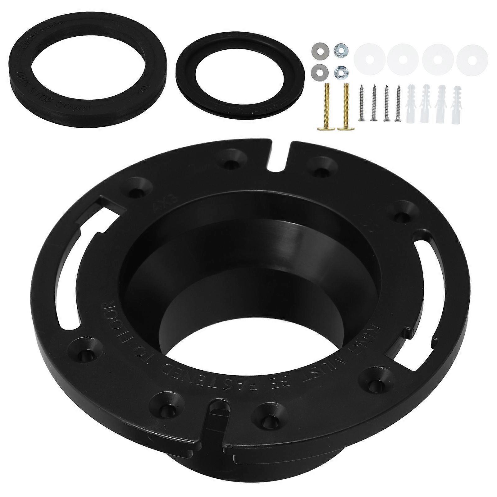 Rv Toilet Seal Ring for Sturdy Flush Seal 1Set Black Rubber Kit