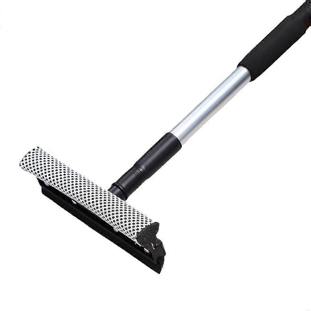 Glass Scraper Telescopic Window Cleaning Brush with DoubleSided Head for Home and Large Glass Surfaces