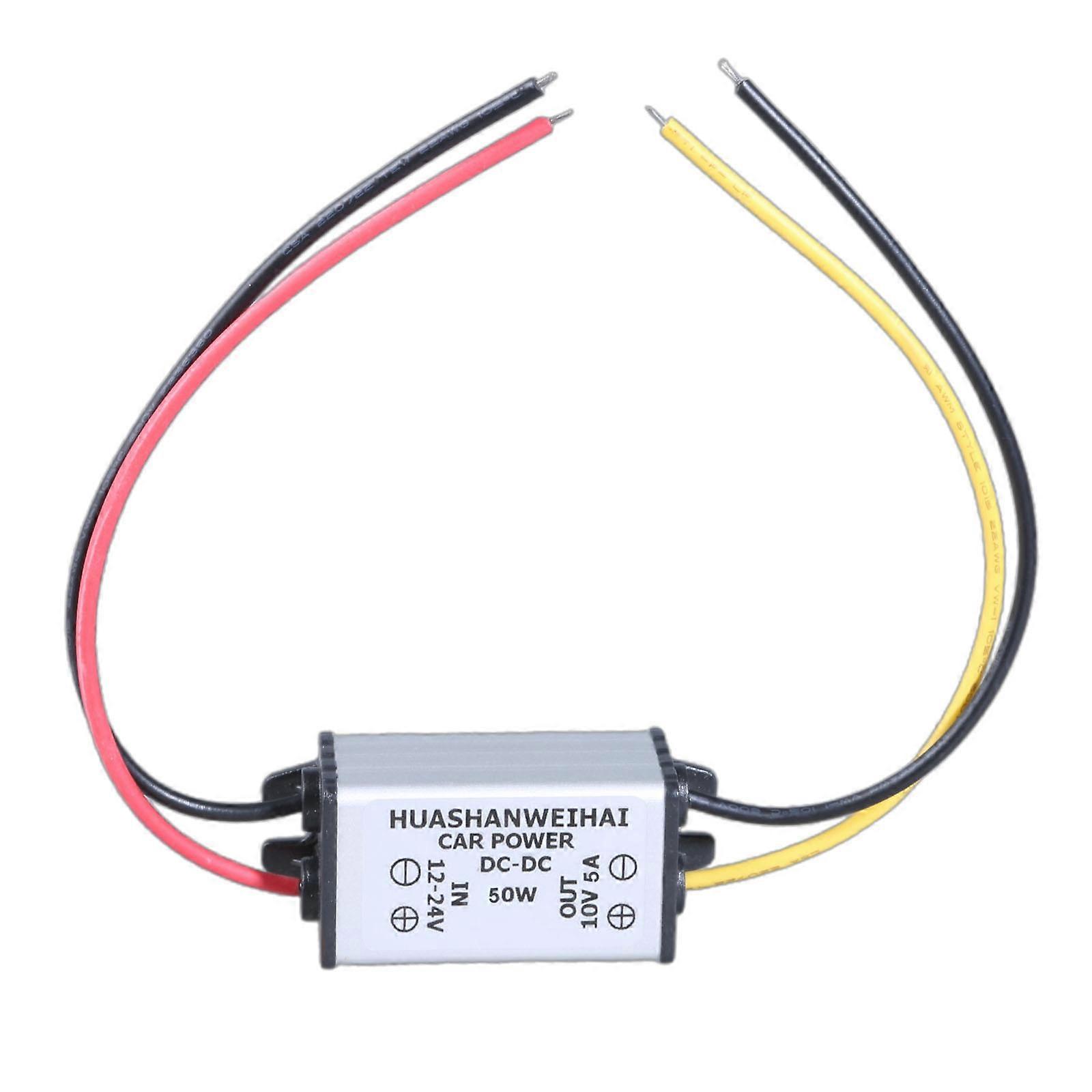 Power Converter DC12-24V to 10V 3A/4A/5A Step Down Voltages Regulator Power Converter Highly Input to Low Output Multicolor