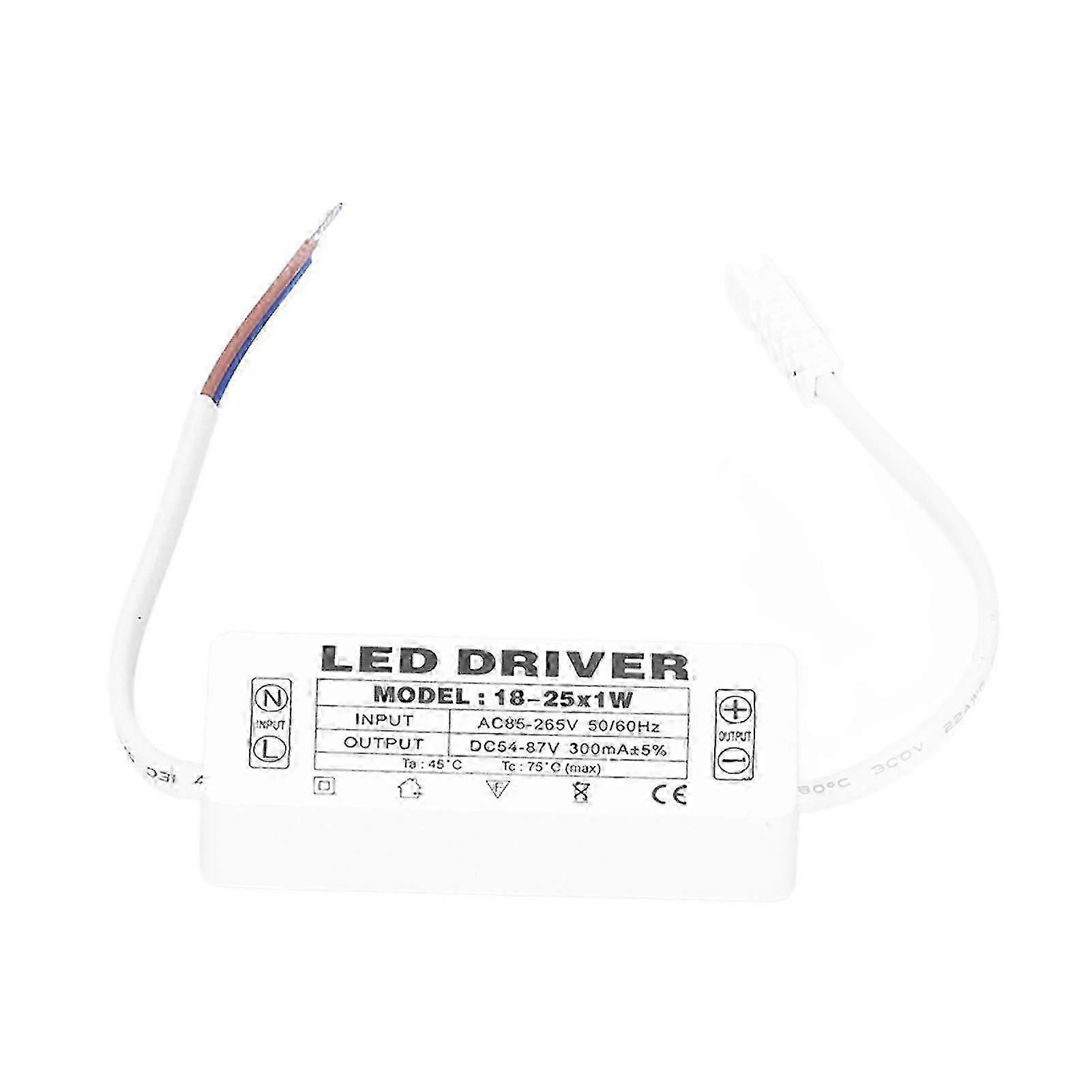 LED Driver Constant Current 300mA Input AC85-265V Output 54-87VDC Transformer 25-26