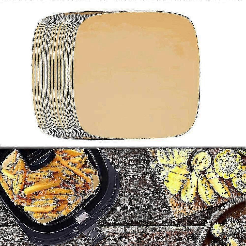Heißluftfritteuse Pergamentpapier Blätter 100 Stück Heißluftfritteuse Liner Dämpfen Pergamentfutter Backen Paper_m24