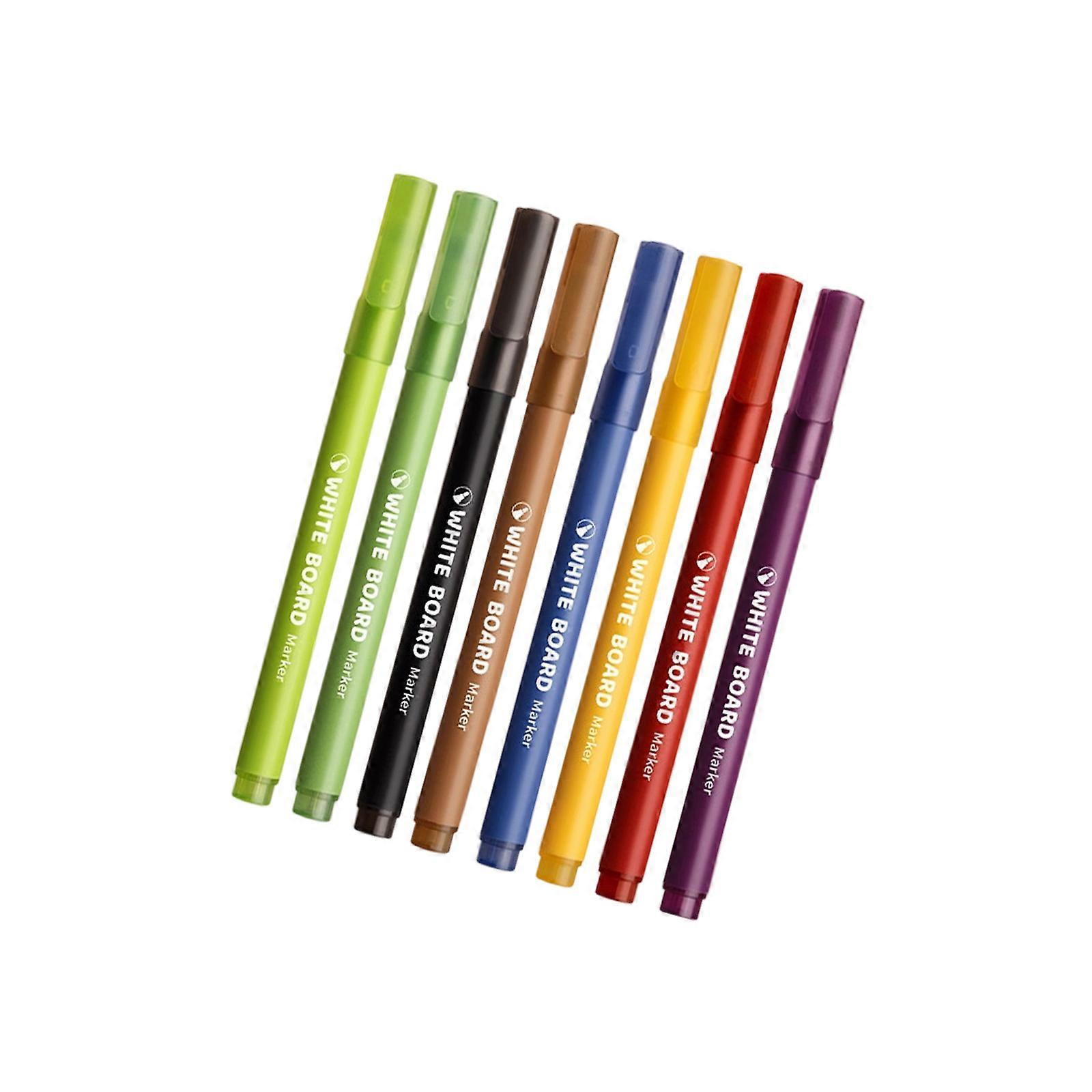 Pack Of 8 Rapiddry Erasable Markers Safe For Children Dynamic Dyes Writingboard Pencils Homeschooling Use Multicolor