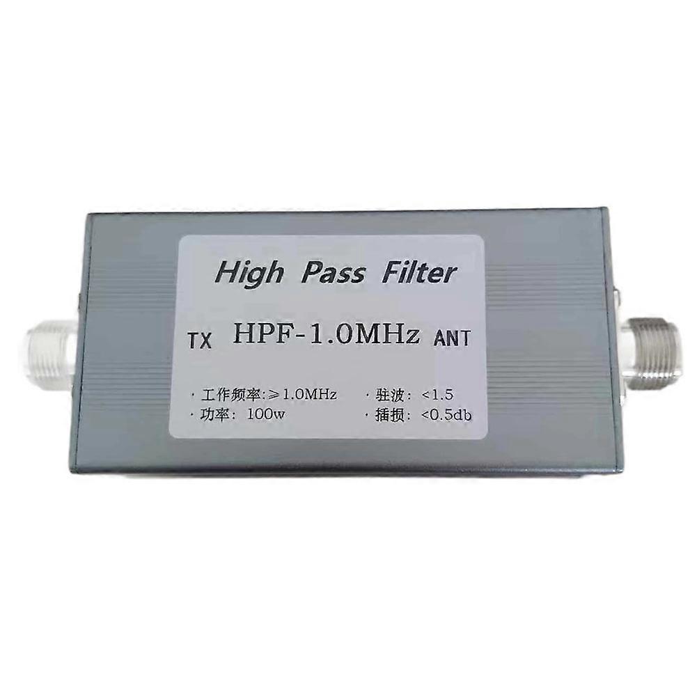 HPF-1.0MHz 100w High Pass Filter to Prevent Low Frequency and Medium Wave N-Type Seat