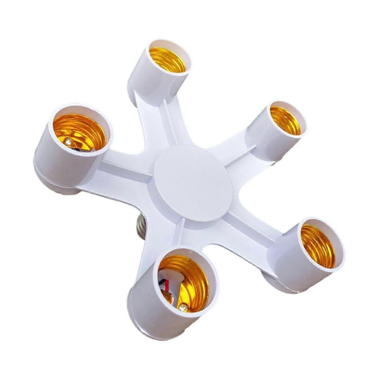 2/3/4/5/6/7 In 1 Light Bulb Socket Splitter, E26/e27 Light Socket Adapter Conventer, Standard Base Led Bulb Converter