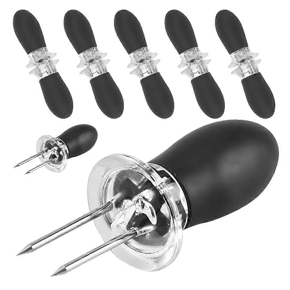 12Pcs Corn Skewers Corn Holders For Home Kitchen And BBQs In Multi Color With Safety Interlock Function