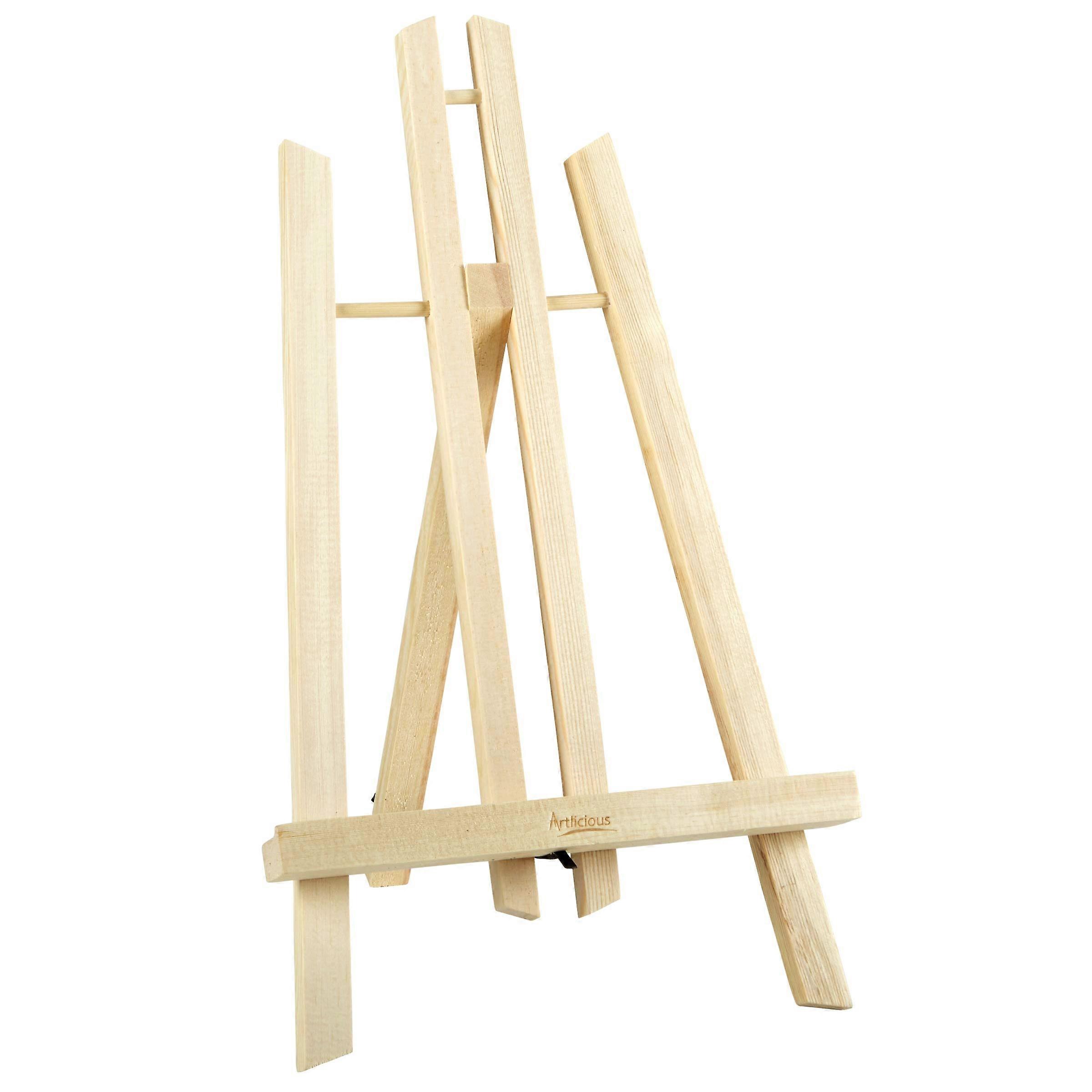 Wooden Tabletop AFrame Easel 14 Inch for Painting, Display and Classroom Art Projects