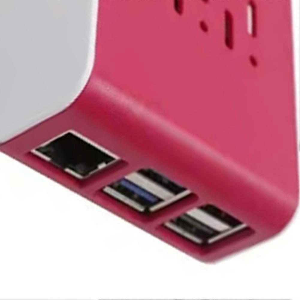 For Raspberry Pi 5th Generation B Red and White Cooling Box Shell Raspberry Pi Case Cooling Fan Protective Shell