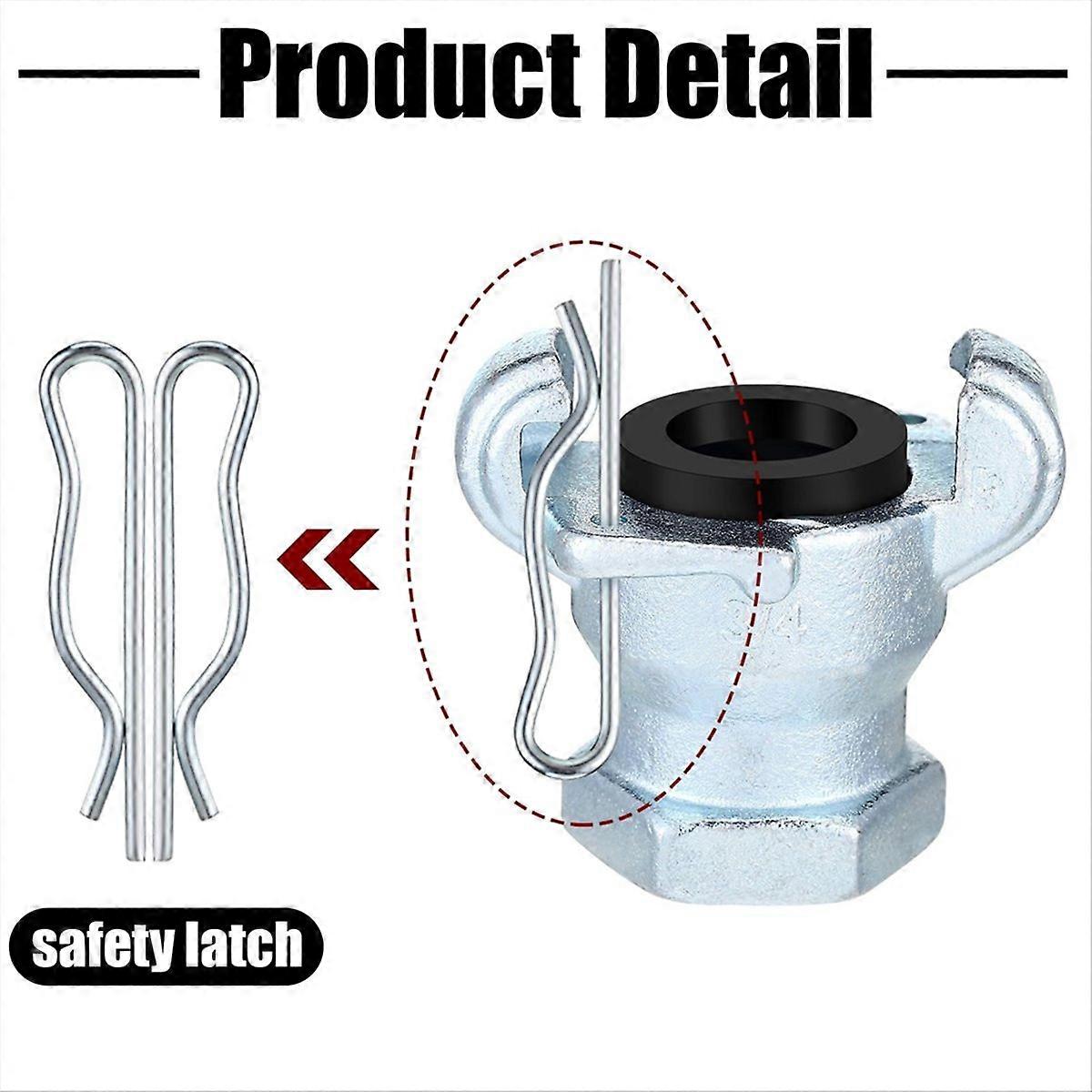 NPT Iron Air Hose Fitting 2 Lug Universal Coupling Chicago Fitting