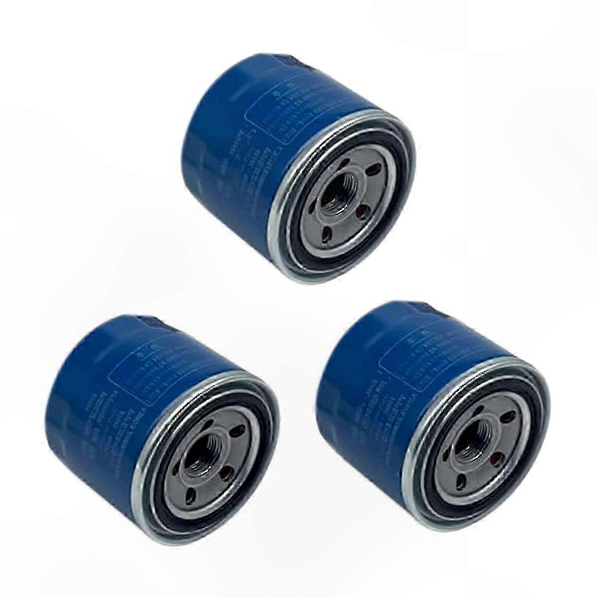 3-Pack Automotive Oil Filter Elements Compatible with Multiple Models