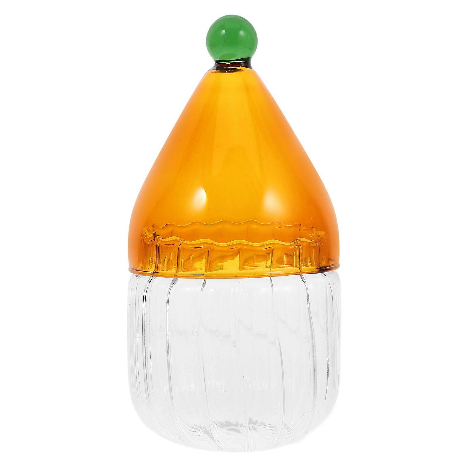 Christmas Hat Candy Jar Glass Container for Candy Storage