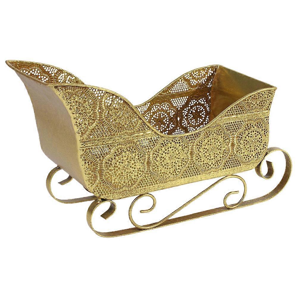 Julenissens slede jernpynt til julebordsdisplay