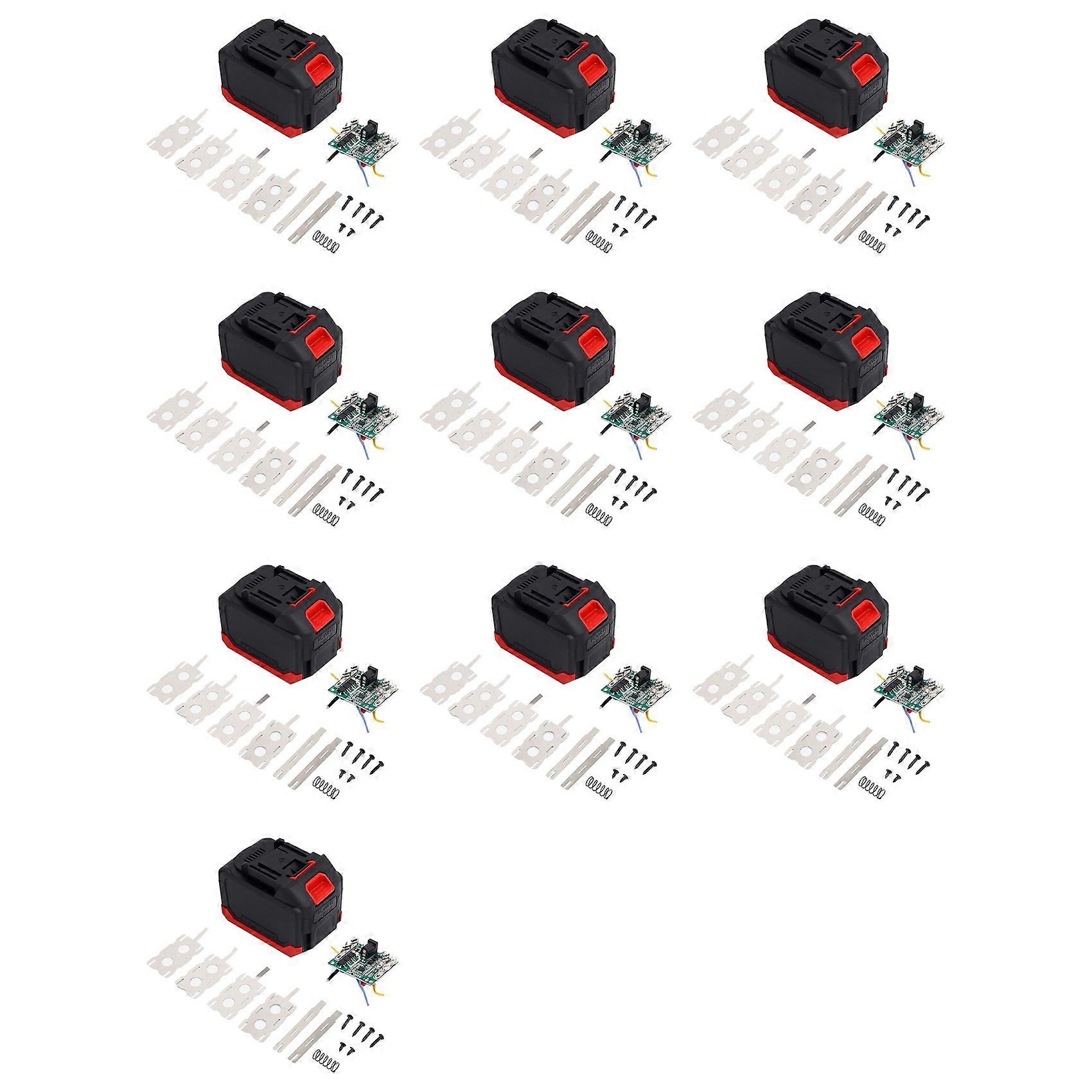 10X Battery Case+Lithium Battery Protective Board for Makita 15-Cell Battery Tool Battery Case Circuit Board Kit
