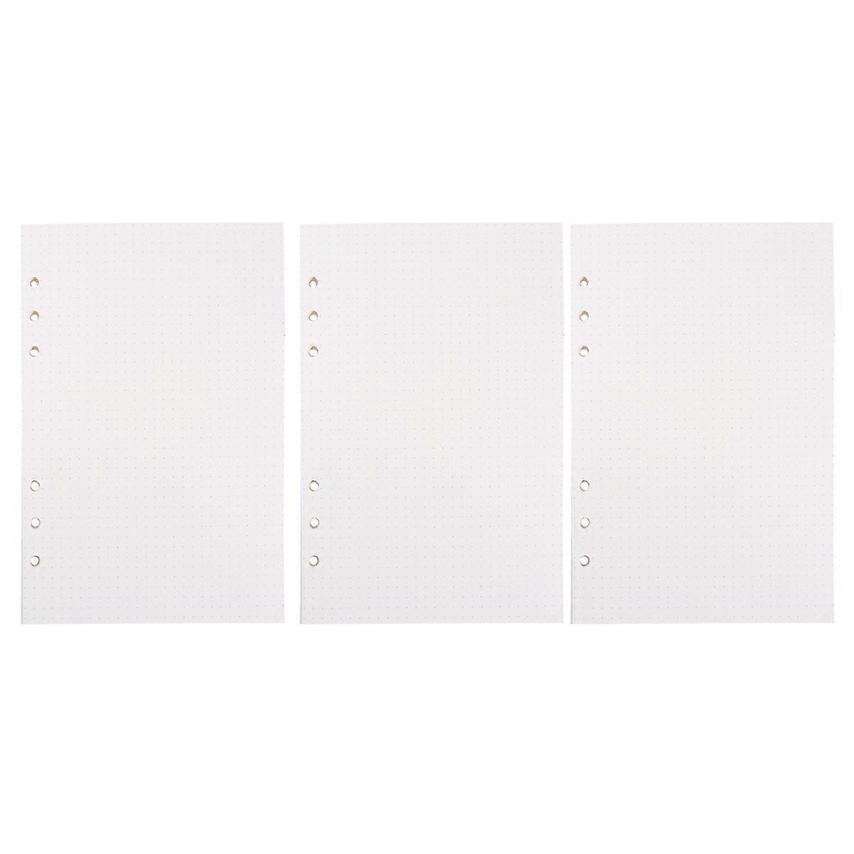 Notebook Loose-Leaf Paper for Writing A5 Refill Paper 405 Sheets Dotted White
