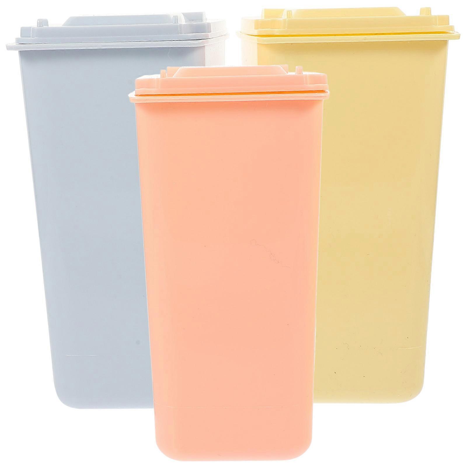 Convenient Waste Container Small Trash Can for Storage 4Pcs Colored Desk Bins