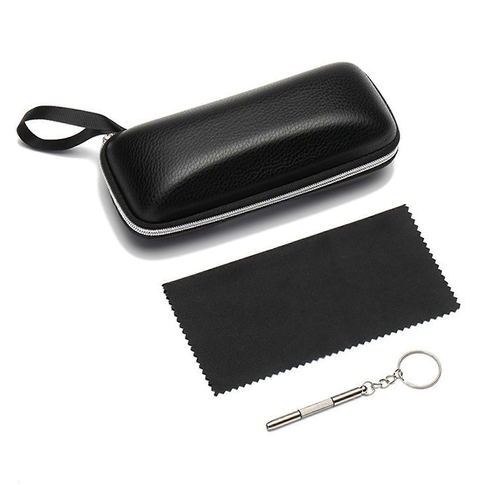 Glasses Maintenance Kit Storage Case Cleaning Cloth Waterproof Bag Screwdriver