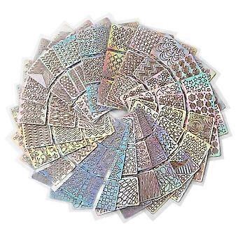 Nagelkunst hol model printsjabloon nagelkunst printstickers 24-delige set Db 25-26