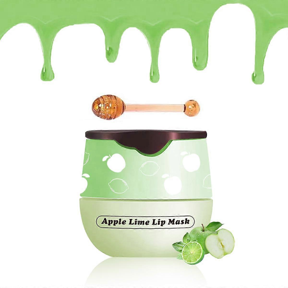 Lime Lip Sleeping Mask with Vitamin E, Deep Hydration Overnight Moisturizing Lip Balm
