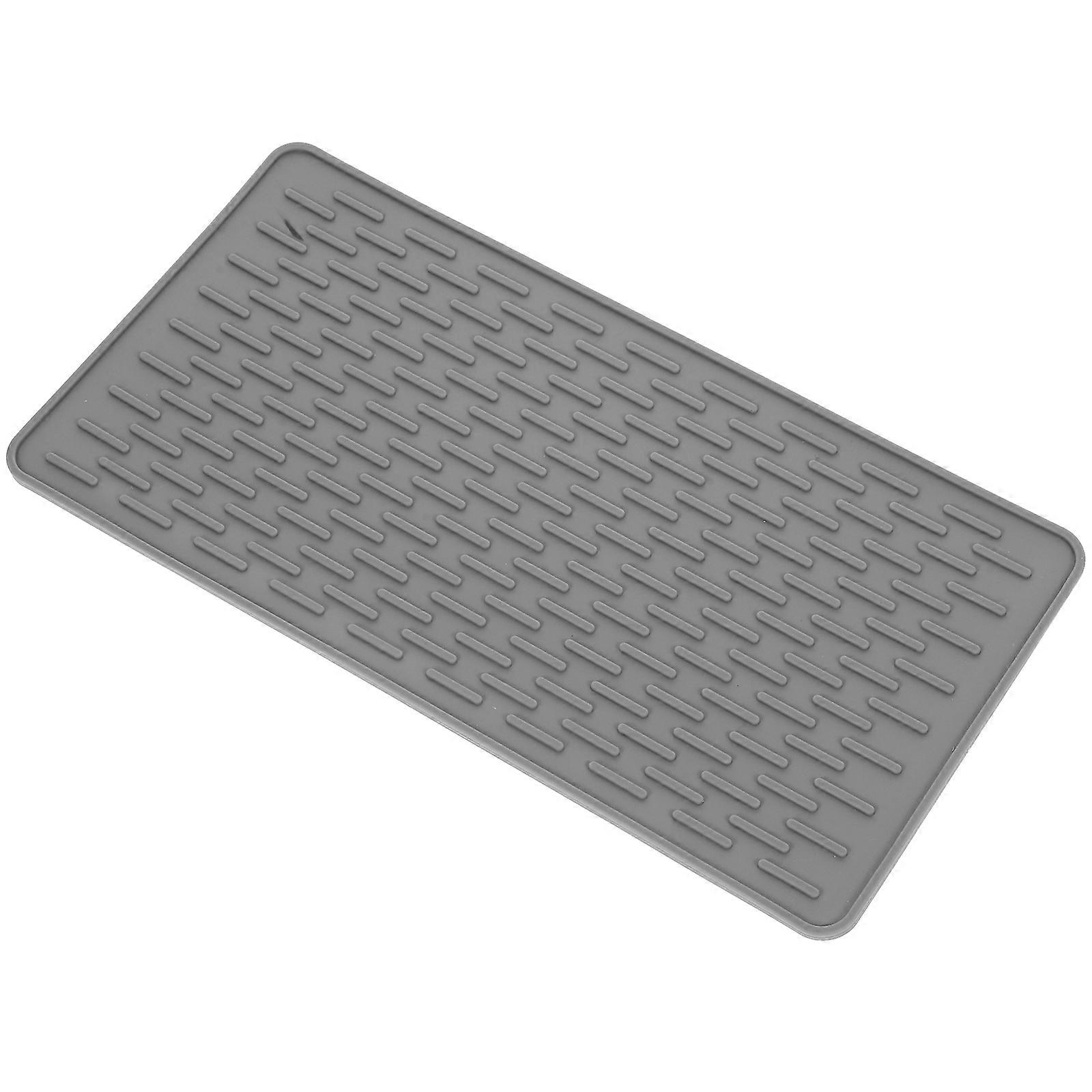 Heat Insulation Pad Silicone Mat for Table Use Grey Kitchen Supplies