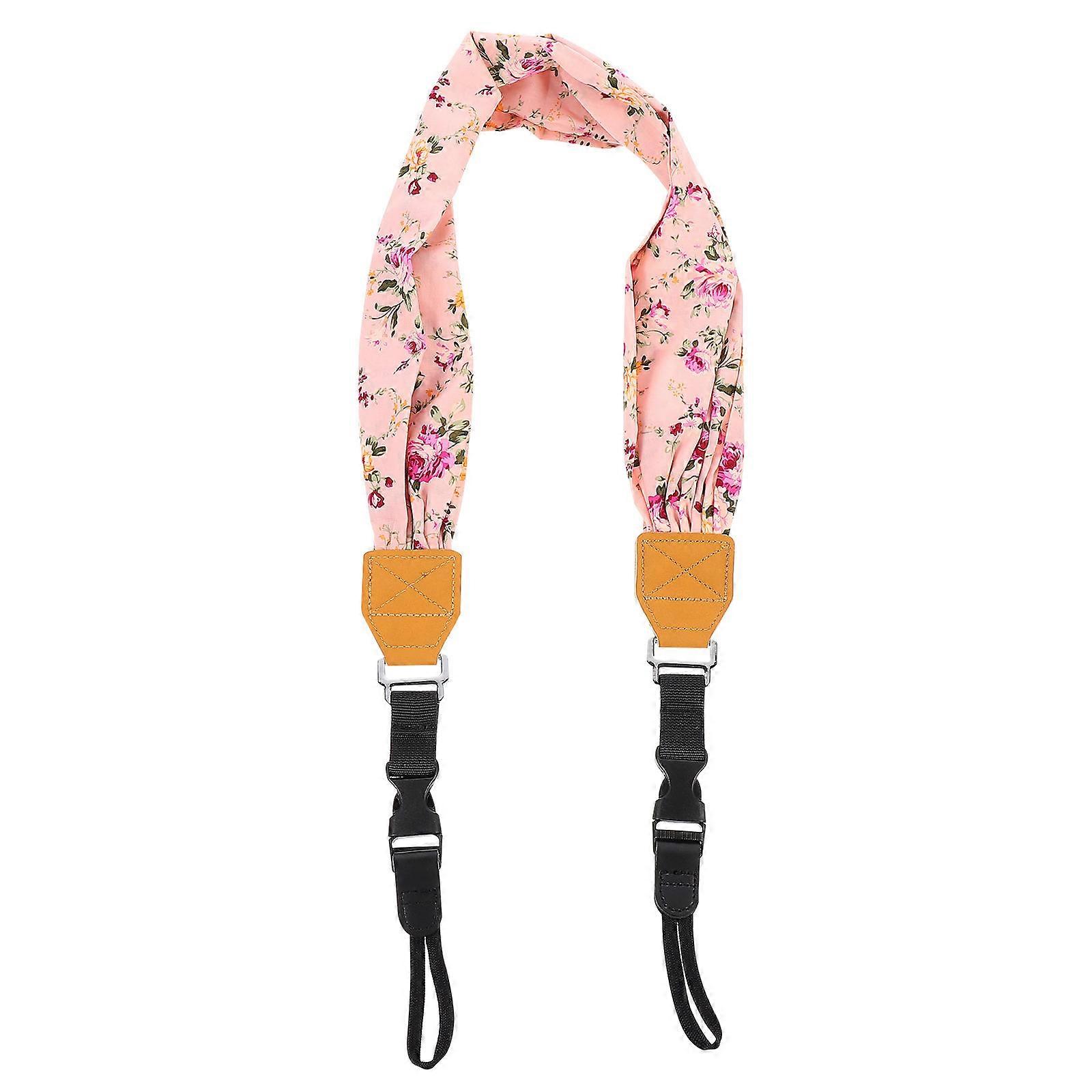 Camera Cotton Neck Strap Scarf Pattern Crossbody Belt 1Pcs for Camera Use