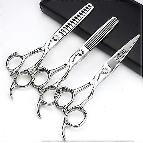 6 Inch Professional Hairdressing Scissors Set with Precise Cutting Blades and Ergonomic Handle