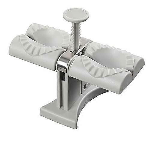 Automatic Dumpling Maker Tool with ABS Press Mold for Easy Kneading, Compact Household Design, White