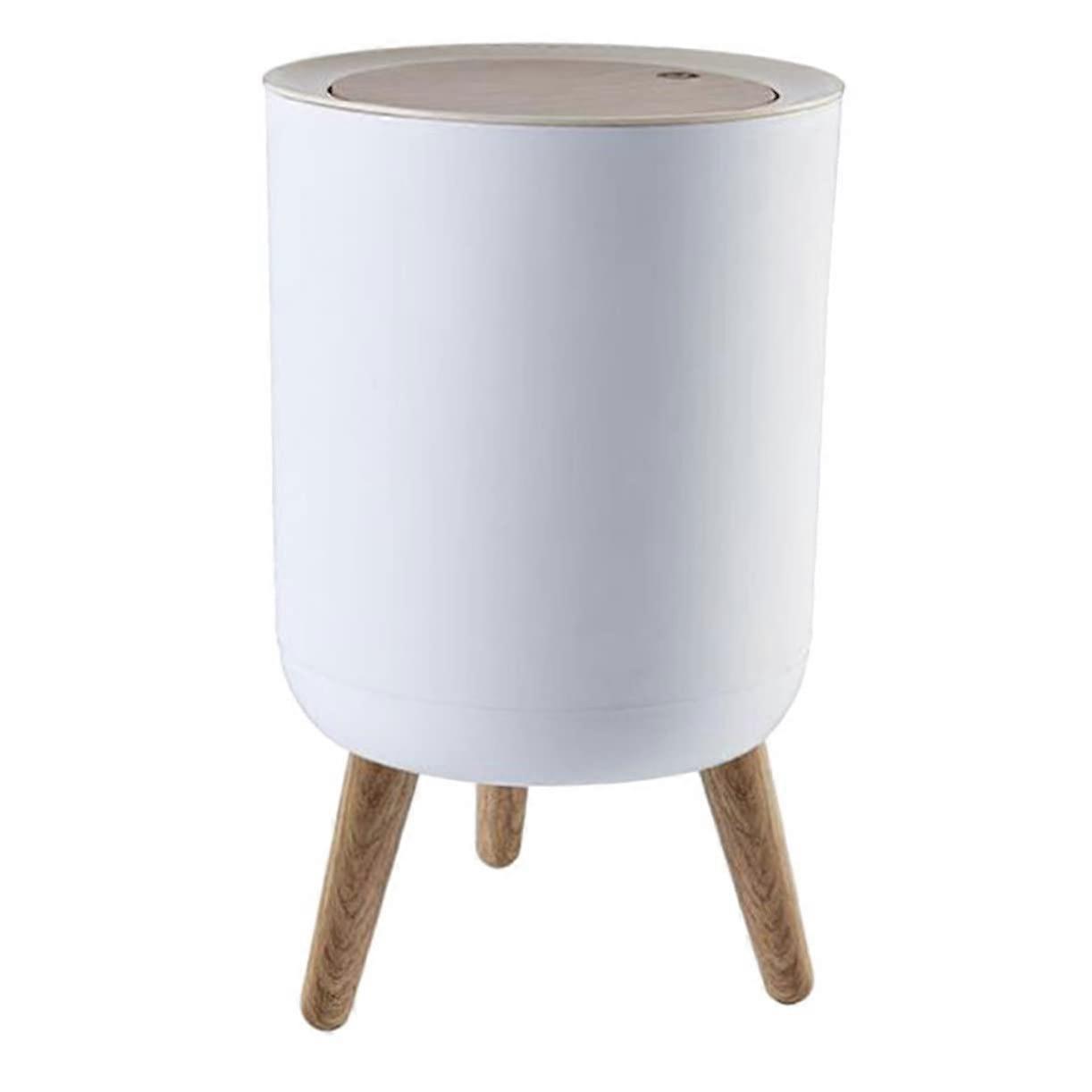 Capacity Kitchen Trash Can with Lid, Hidden Bag Design, Modern Plastic Garbage Bin for Home