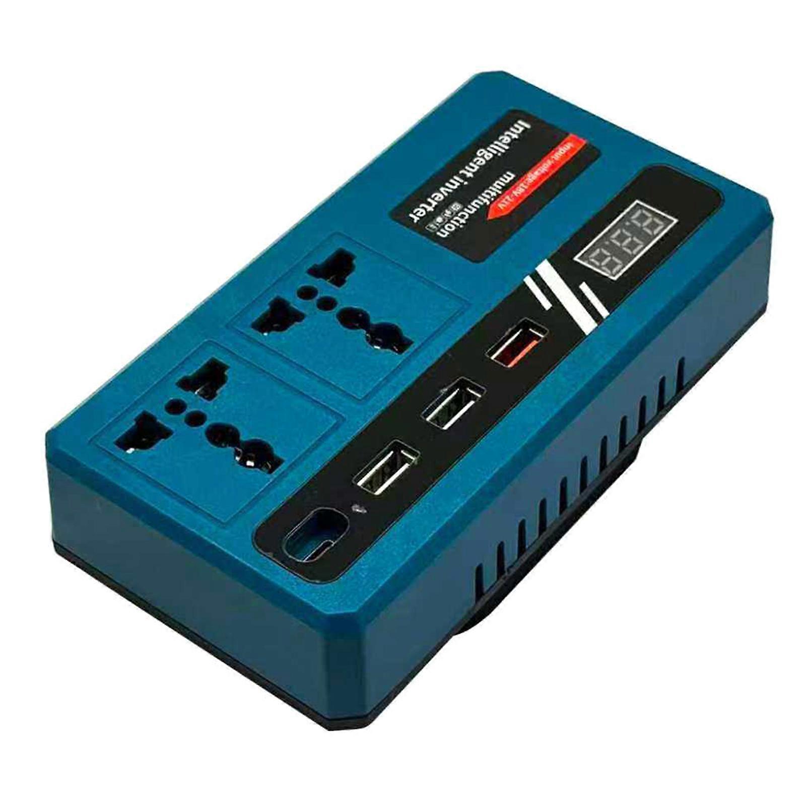 18-21V Power Converter Inverter with Alternating Current Socket and USB Port Charging Multiple Electronics Safely Multicolor