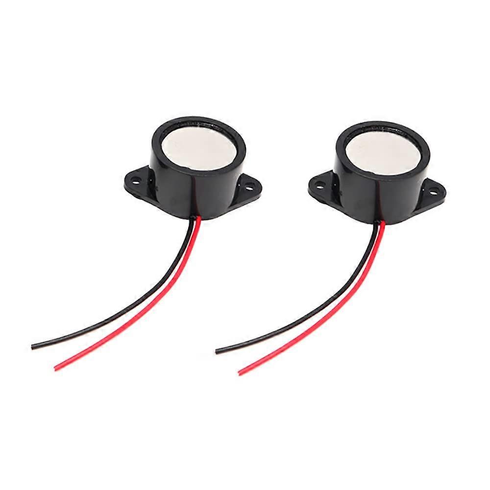 2pcs Waterproof Electronic Buzzer DC 324V Loud Continuous Alarm Sounder 85dB Compact Size