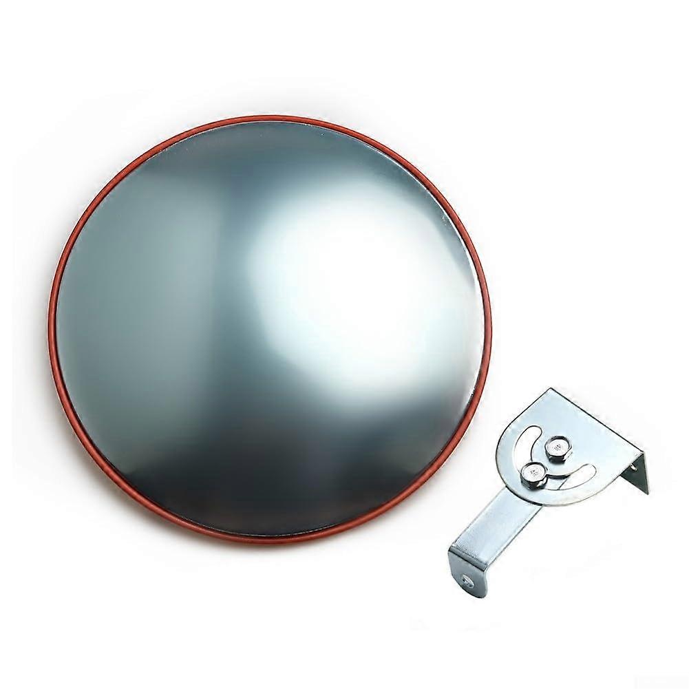 30cm Convex Security Mirror with Wide Angle Coverage, Weather Resistant Design for Driveway and Garage
