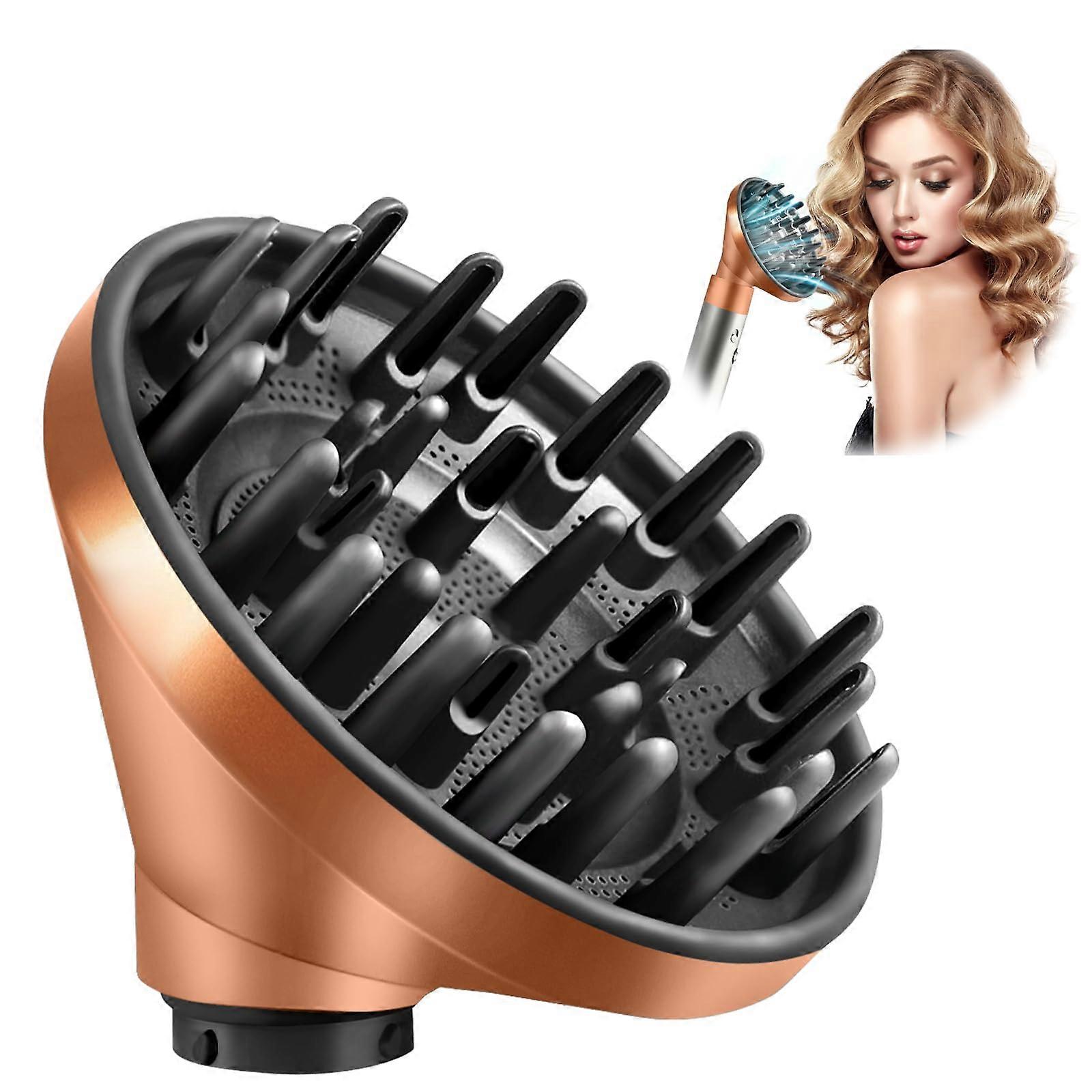 Airwrap Diffuser Attachment HS01 HS05 Gold Nozzle for Volume Styling and Easy Replacement for Dyson
