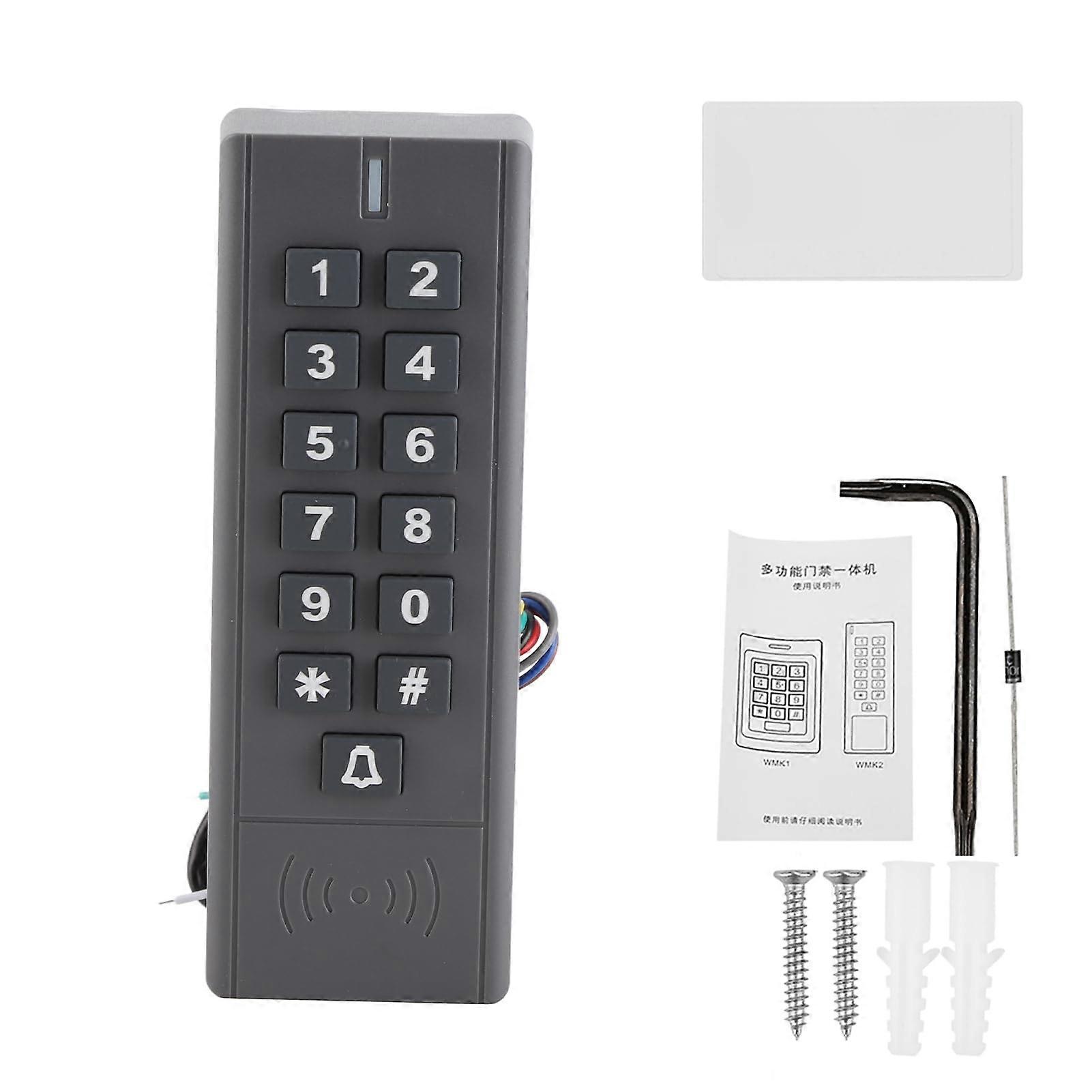 RFID Keypad Access Control System IP67 Waterproof Door Security with Exit Button and 3000 Users