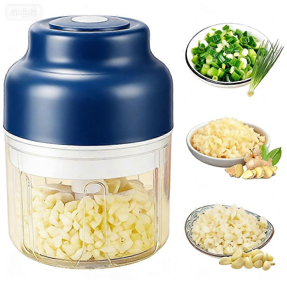 Electric Mini Food Chopper 250ML USB Rechargeable Wireless Garlic and Vegetable Processor