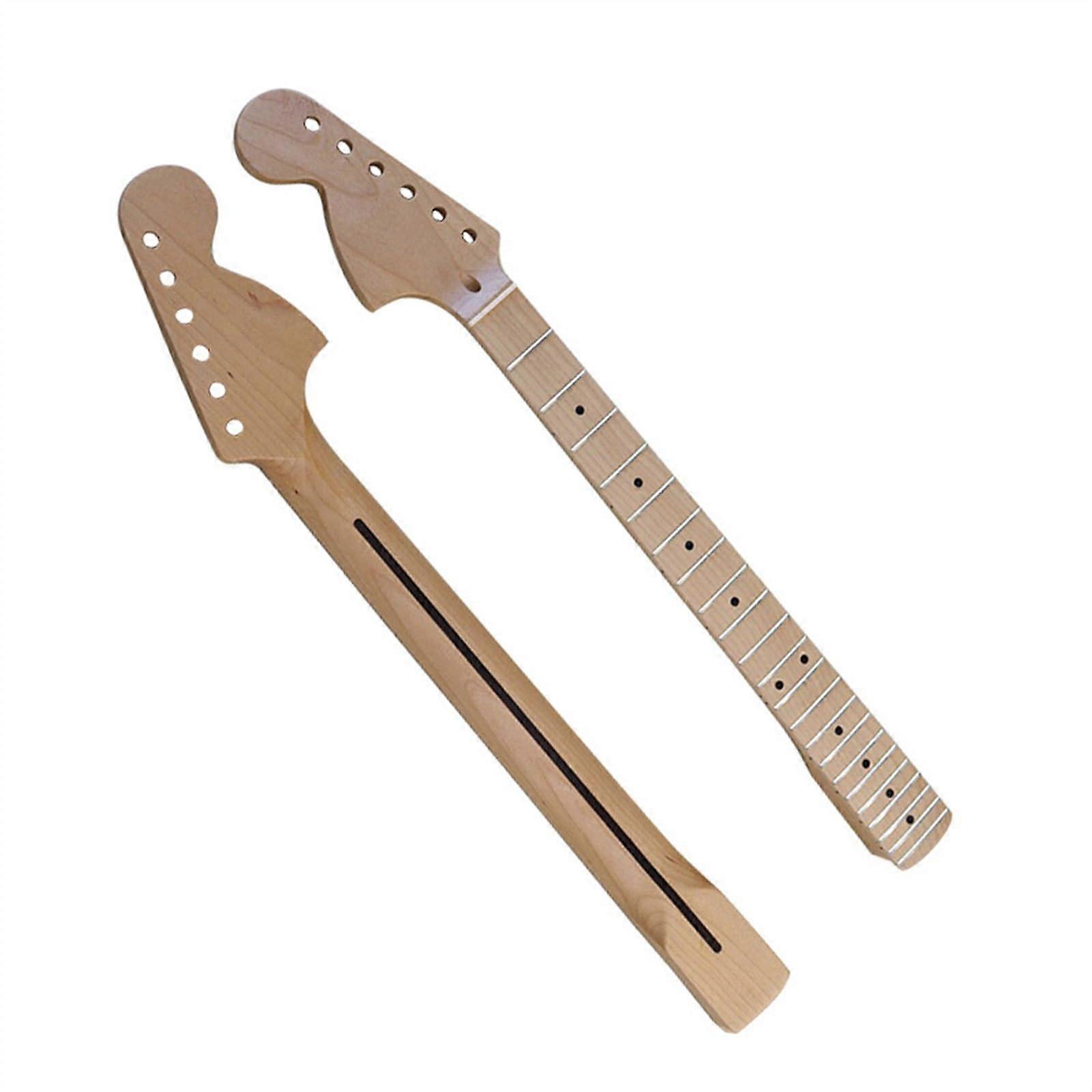 LeftHanded Electric Guitar Neck Replacement 22Fret Maple Large Headstock Matte Finish