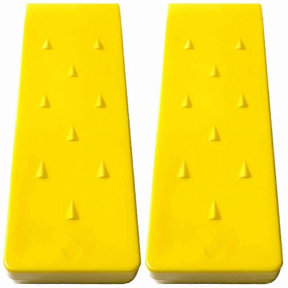 2 Pack 8 Inch Tree Felling Wedge Logging Wedge ABS Plastic Yellow for Controlled Tree Falling
