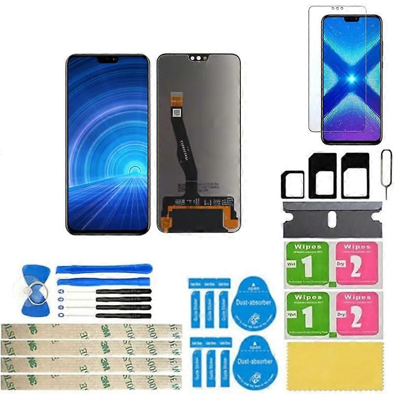 Screen Replacement LCD Display Touch Digitizer Full Assembly Black 6.5 Inch for Huawei Honor 8X