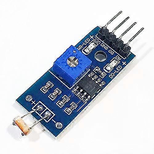 5PCS Light Sensor Module for Arduino, 4Pin Photoresistor Board with Adjustable Sensitivity
