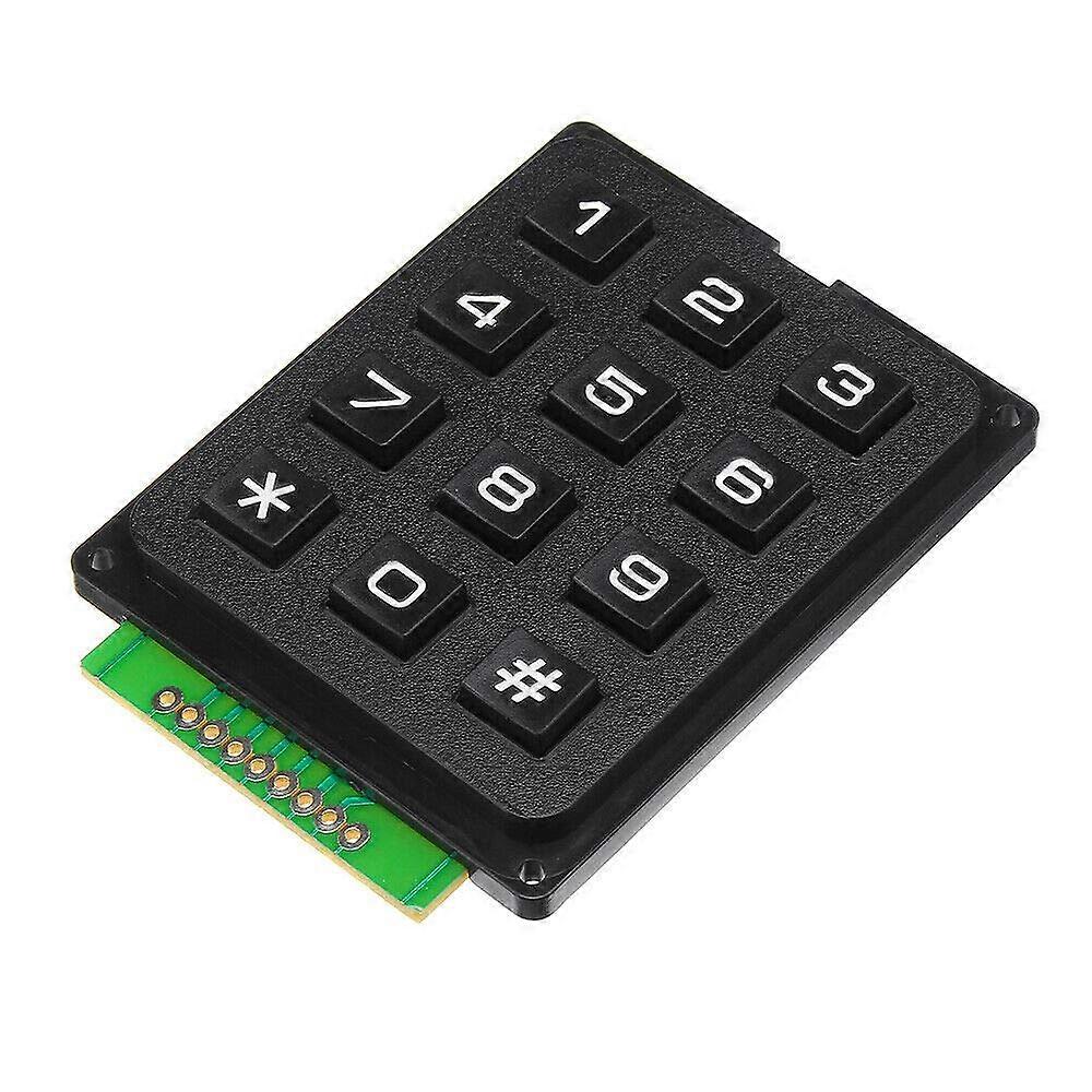 12 Key Membrane Keypad 4x3 Matrix Keyboard Module for Arduino and Microcontroller Projects