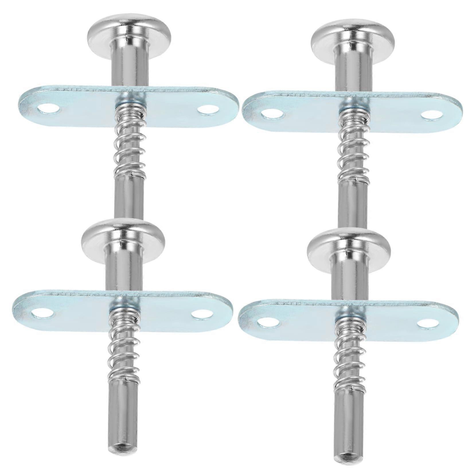 Crib Latch Replacement Spring Loaded Plunger Set, Durable Iron, Easy Install, 4pcs Random Color