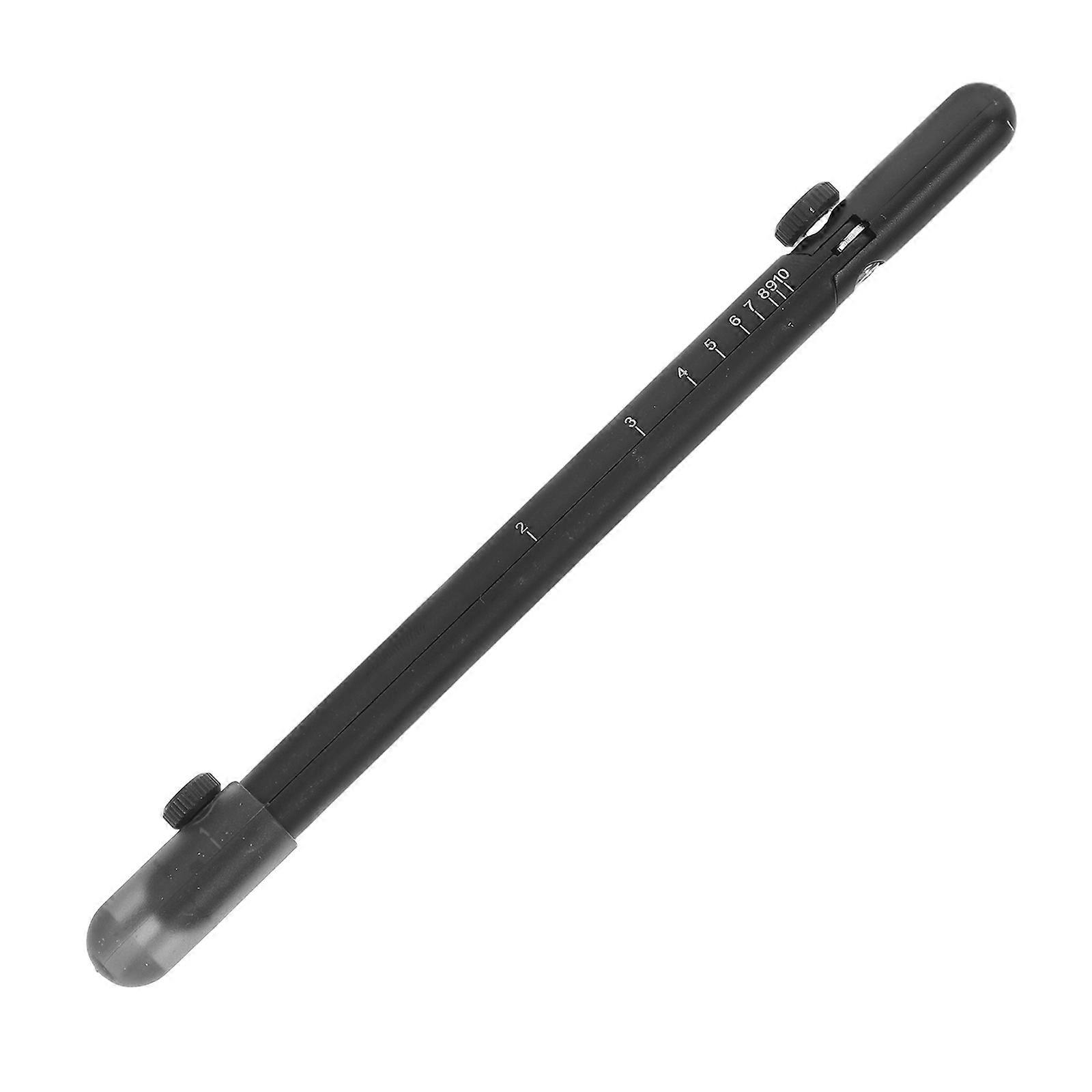 Drawing Compass for Art Metal Tool with Radius Scale Black