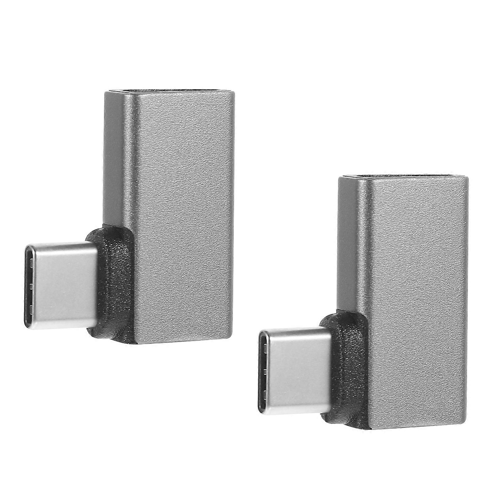 USB C Adapter Right Angle Connector for 8K Display with 4Pcs Pack