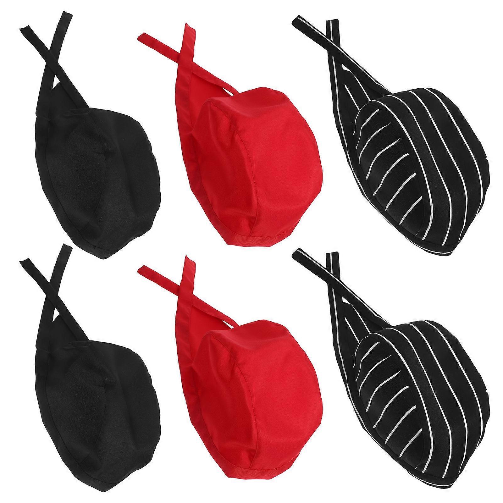 Culinary Hats Unisex Chef Hats Adjustable Cooking Caps 6Pcs for Kitchen Use