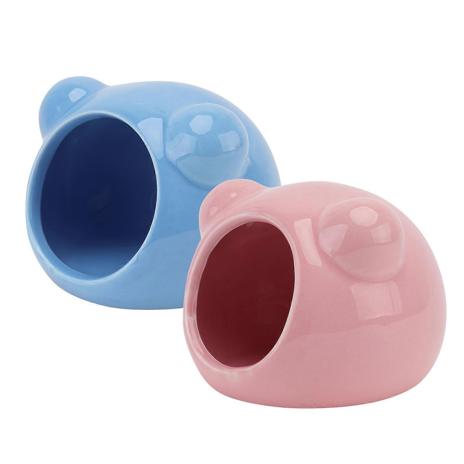 Comfortable Hamster Nest Ceramic Cooling House for Pets 6Pcs