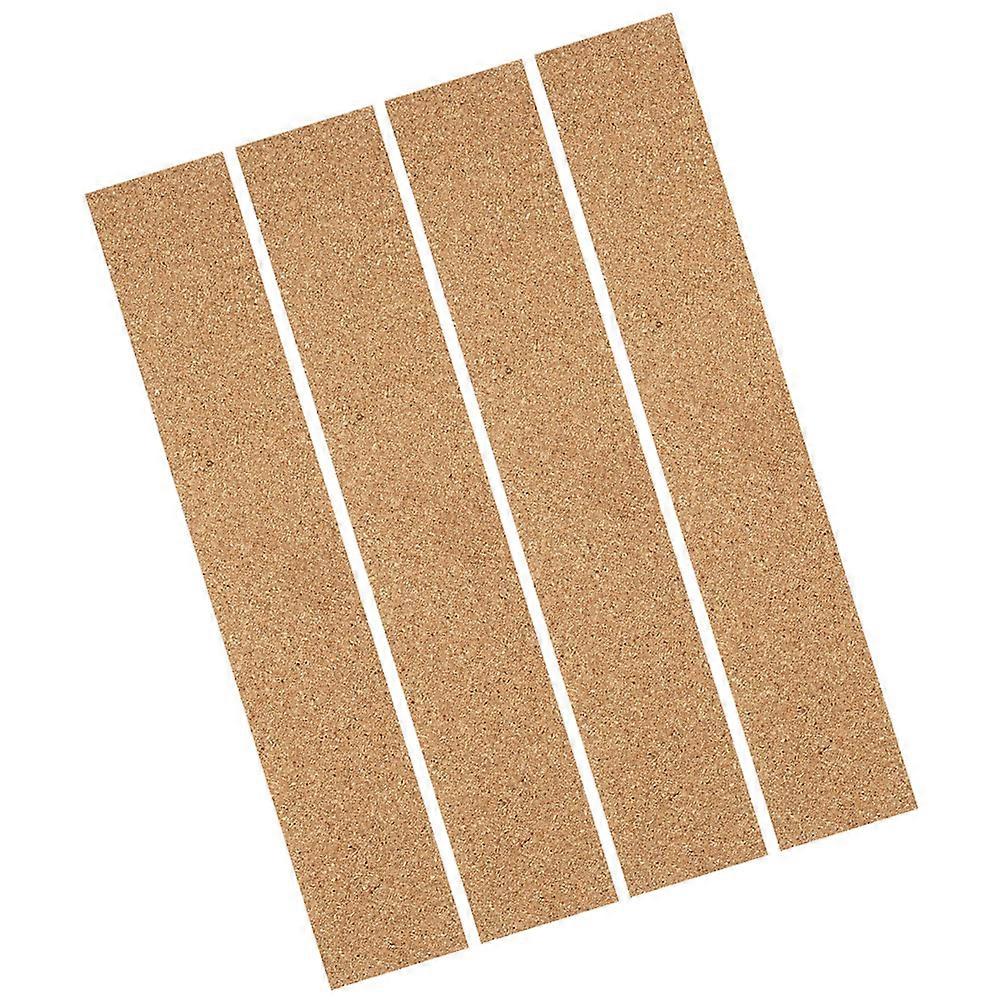 Soft Cork Board Strips Self-Adhesive Message Cork Strips for Office 4Pcs