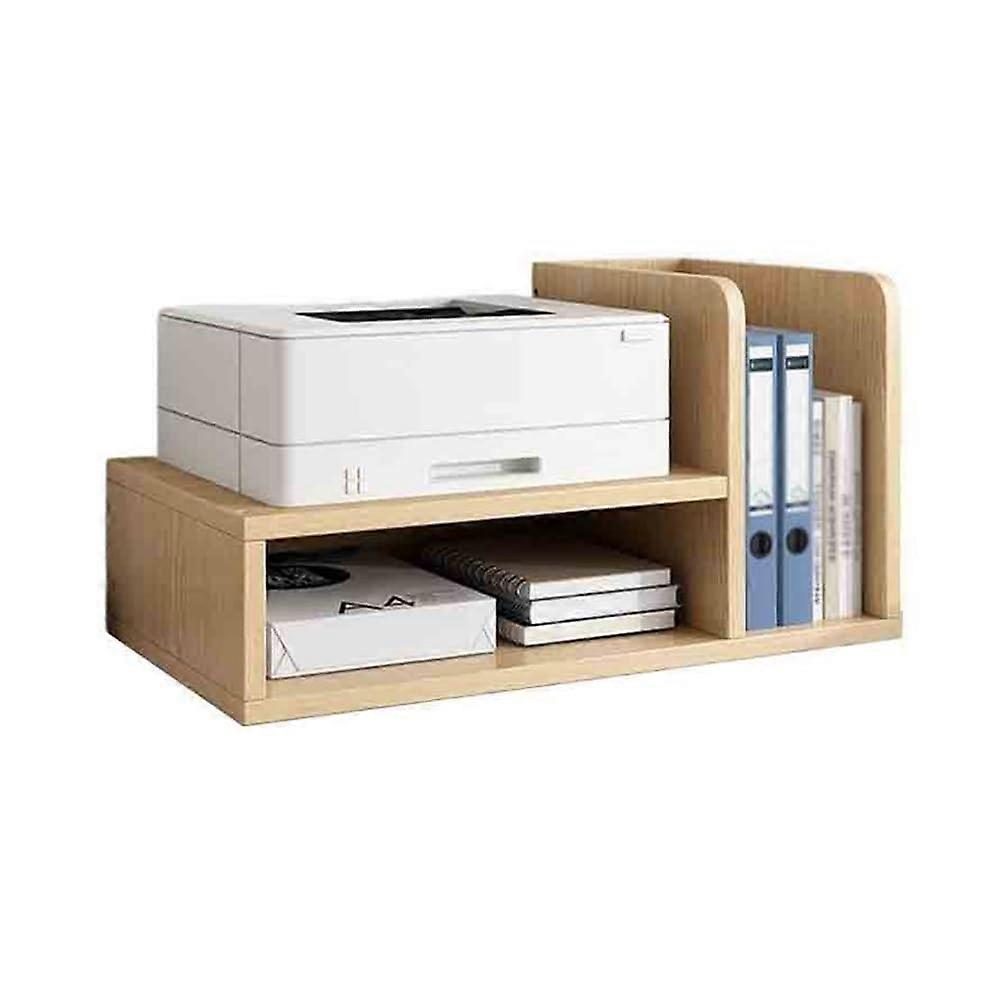 Wooden MultiTier Printer Stand for Desk with SpaceSaving Design and ScratchResistant Surface