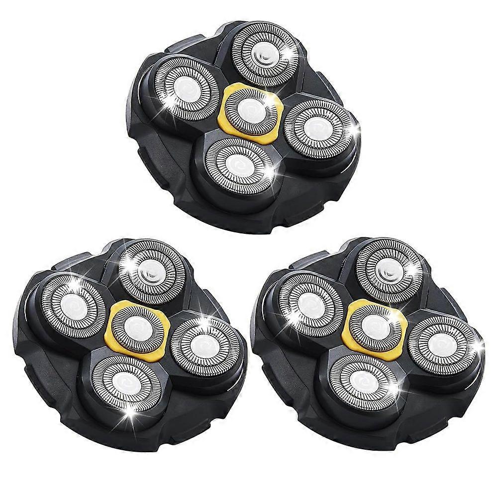 Shaver Replacement Heads Compatible with Microtouch Titanium Head Shaver, for Bald Men 3 Pack