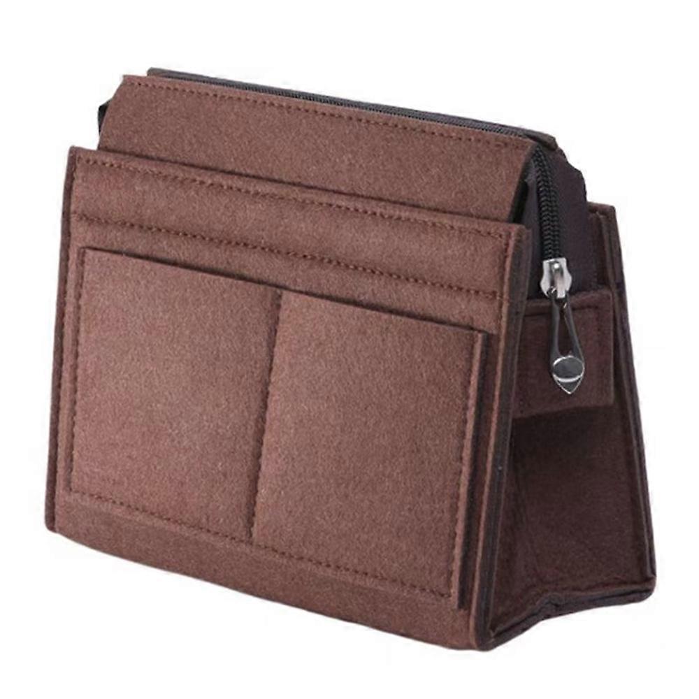 Small Size Felt Bag Organizer Insert Multi Compartment Large Capacity Structured Thick Handbag