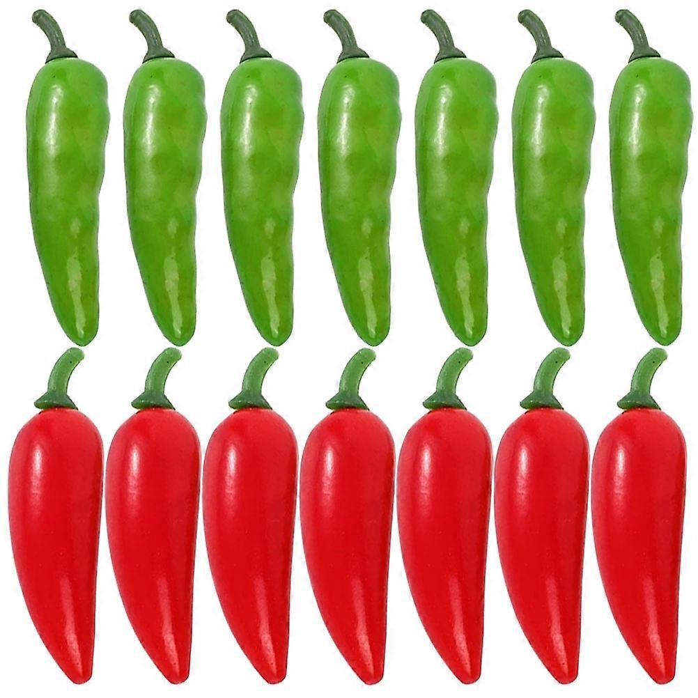 Simulation Pepper Model for Playing 80Pcs Artificial Pepper Prop Collection