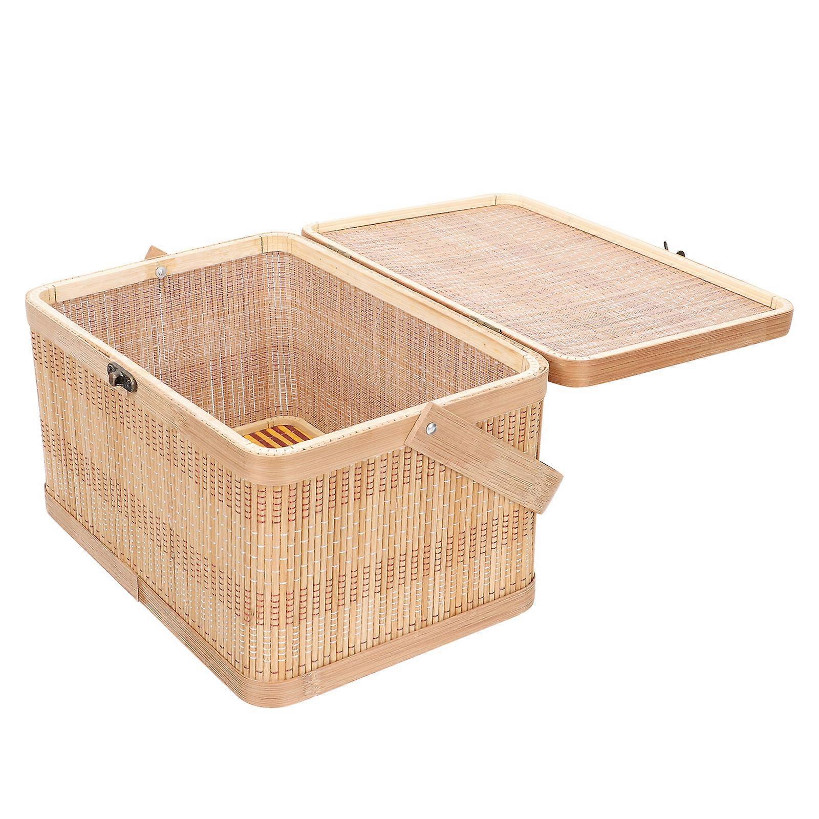Moon Cake Basket with Handle for Storage