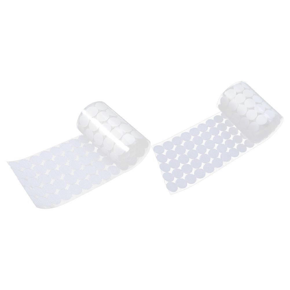 Back Adhesive White Hook and Loop 450Pairs for Storage